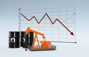 Here is an image of a graph oil well and barrels.